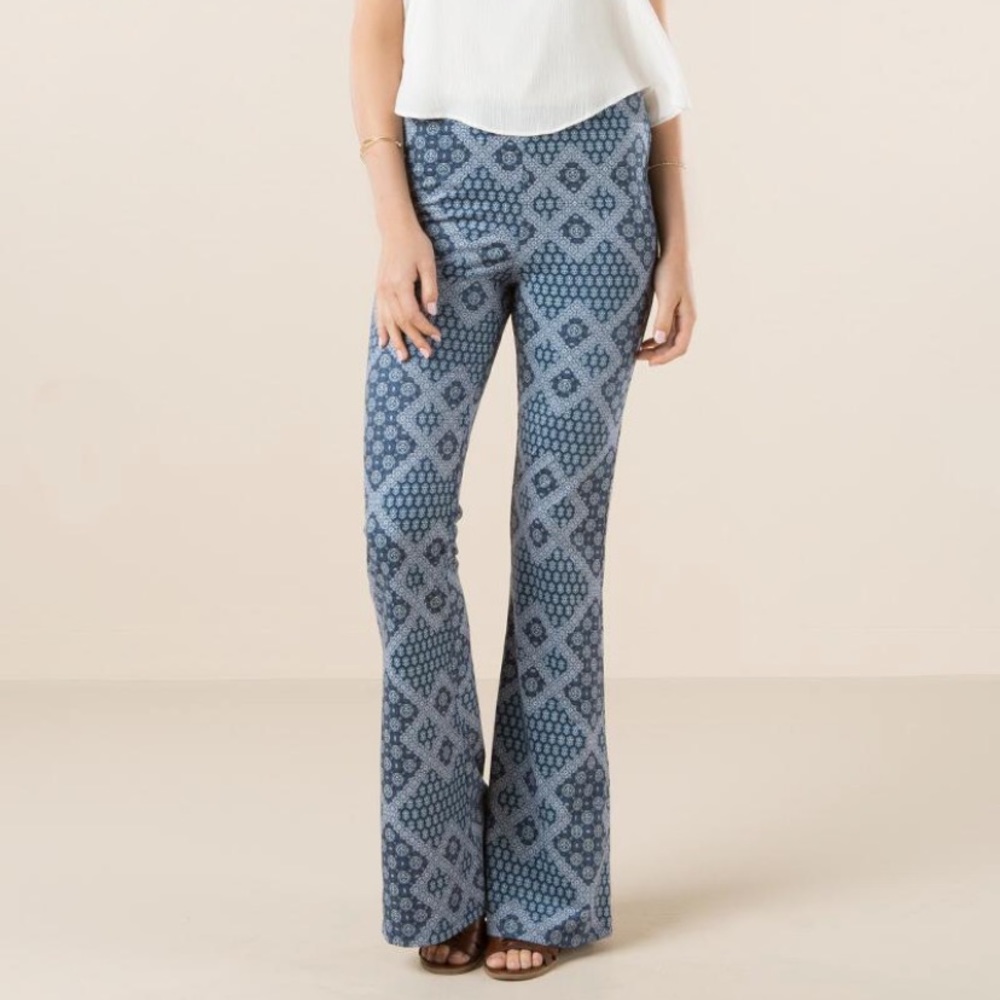 Terrell Suede Bell Bottom Pants